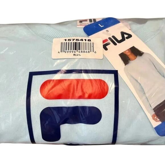 Fila Women's Sweatshirt  French Terry Crewneck Side Pockets Size Large NWT - Picture 5 of 5